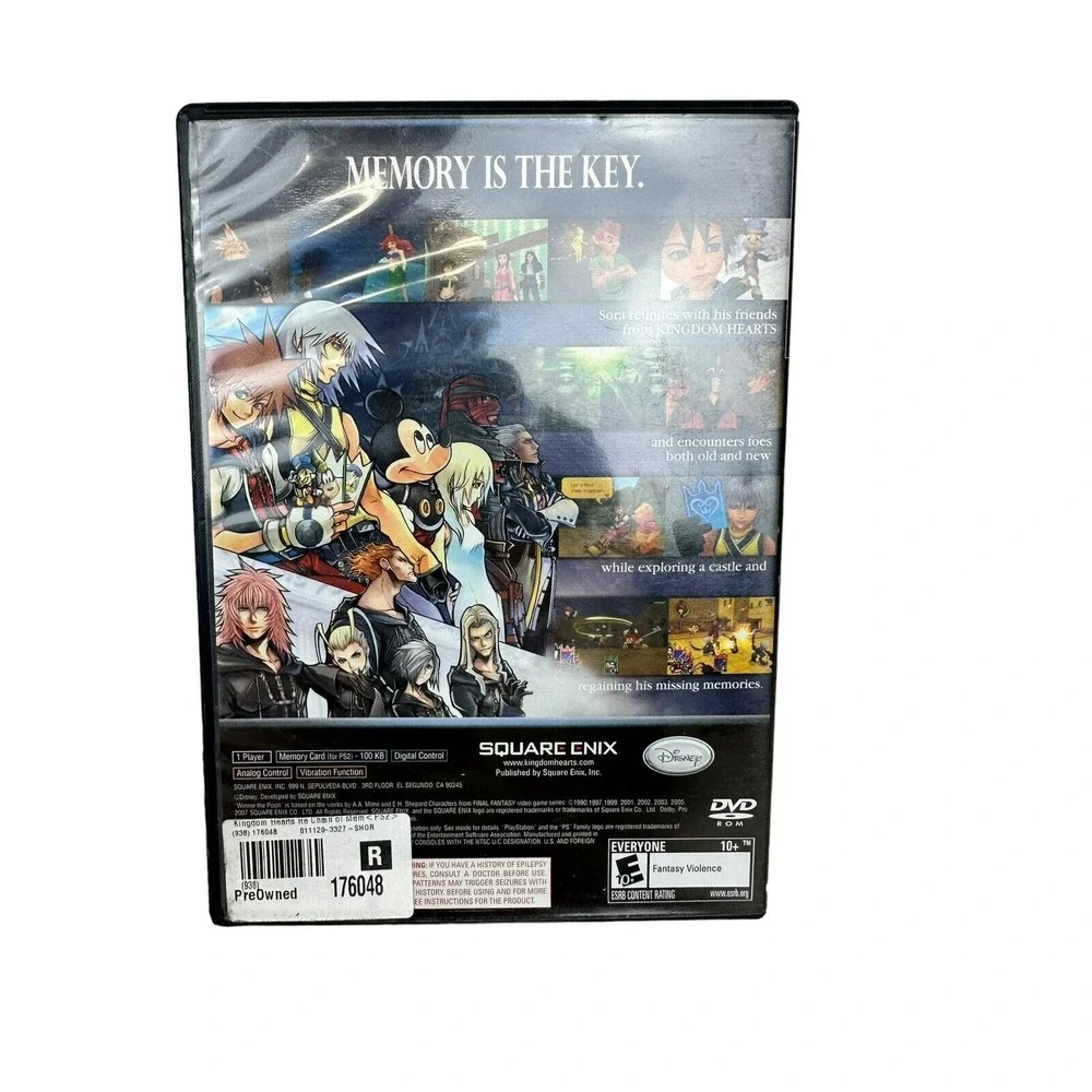 Kingdom Hearts Re: Chain‎ of Memories (PlayStation 2 PS2)